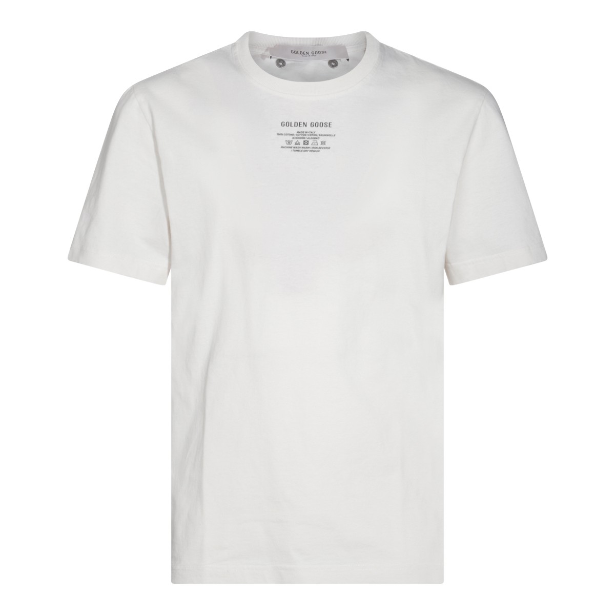 WHITE COTTON T-SHIRT