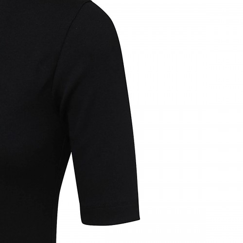 BLACK COTTON T-SHIRT