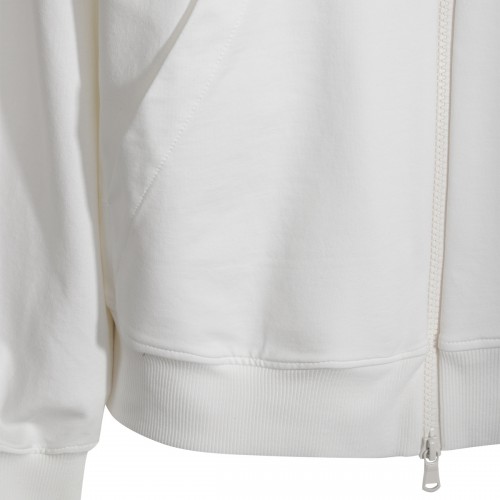 WHITE COTTON SWEATSHIRT