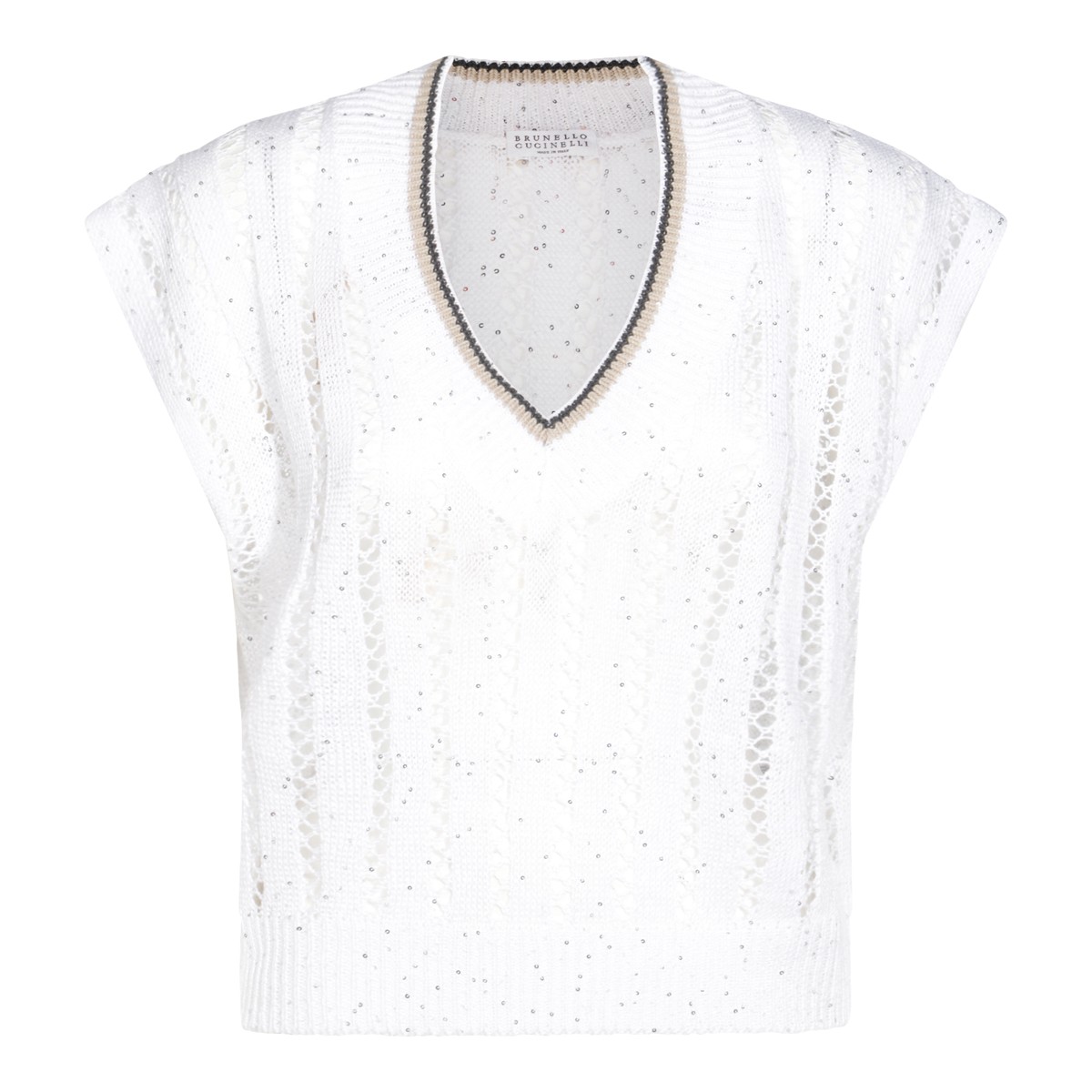 WHITE KNITWEAR