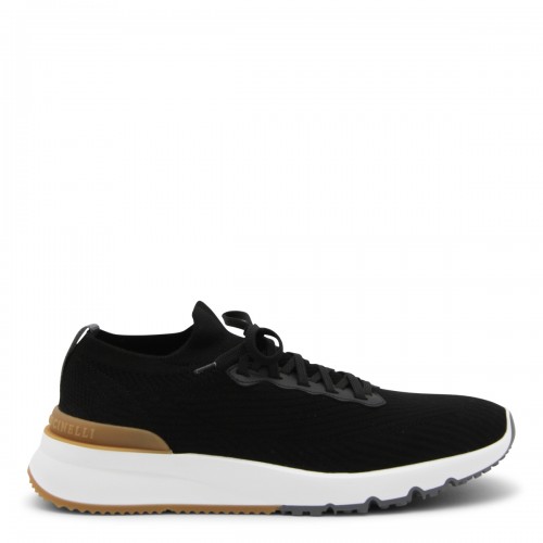 BLACK COTTON SNEAKERS