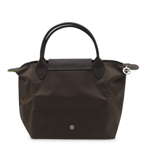 BLACK COTTON AND LEATHER LE PLIAGE S TOTES