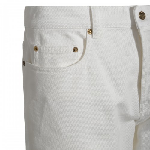 WHITE COTTON JEANS