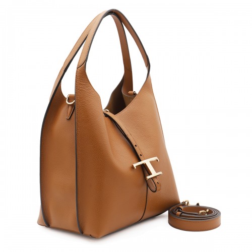 BROWN LEATHER SHOULDER BAG