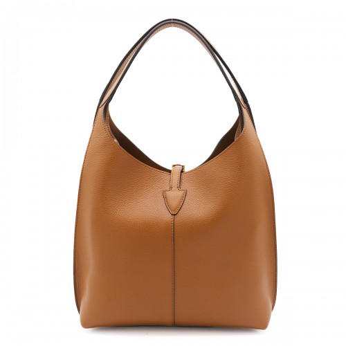 BROWN LEATHER SHOULDER BAG