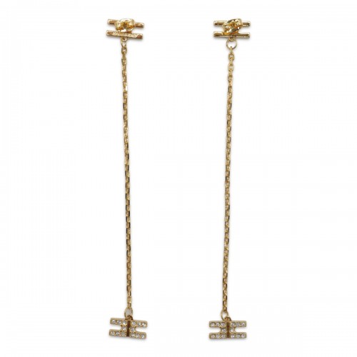 GOLD TONE METAL EARRINGS