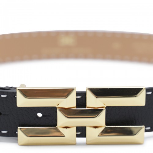 BLACK LEATHER BELT