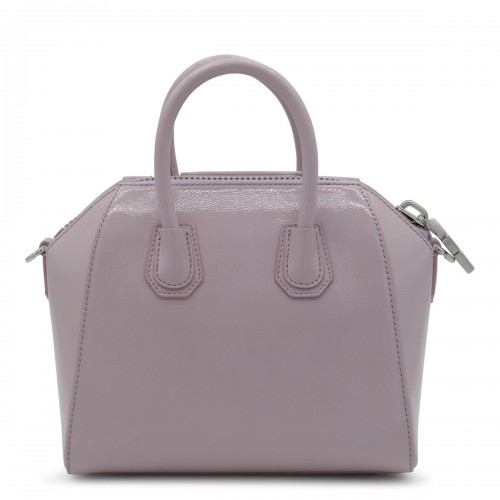 PINK LEATHER ANTIGONA TOP HANDLE BAG