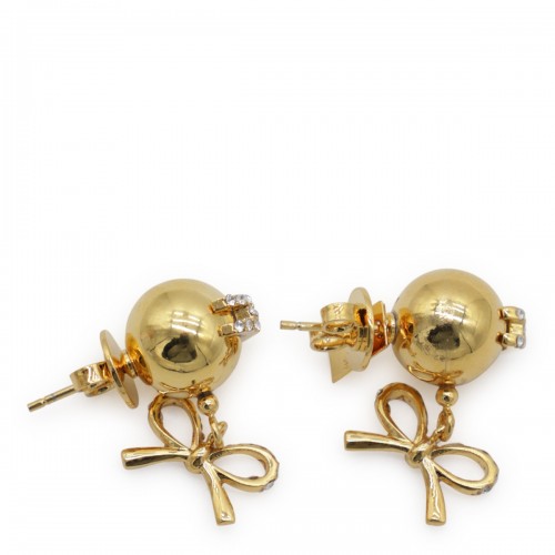 GOLD TONE METAL EARRINGS