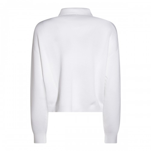 WHITE COTTON POLO SHIRT