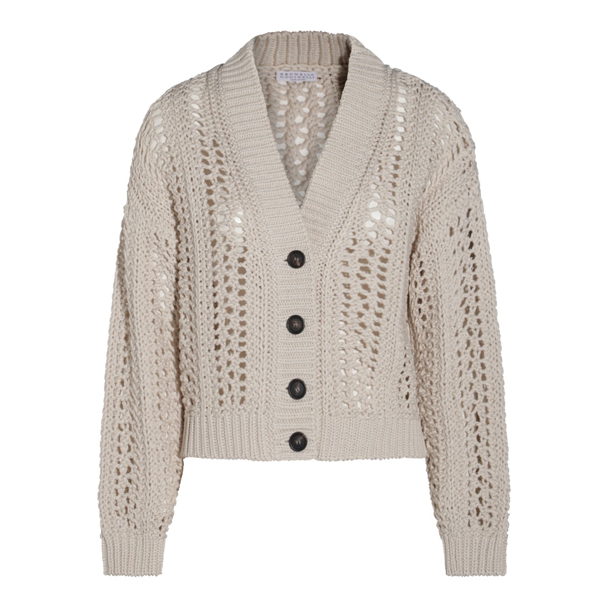 BEIGE COTTON KNITWEAR