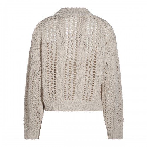 BEIGE COTTON KNITWEAR