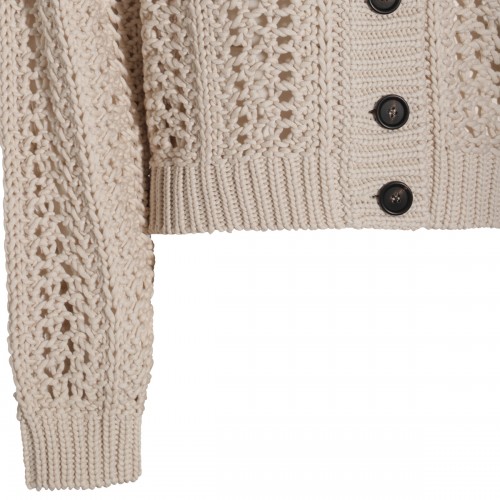 BEIGE COTTON KNITWEAR