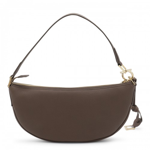 BROWN LEATHER CROSSBODY BAG