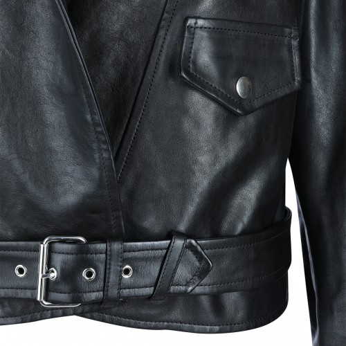 BLACK LEATHER JACKET