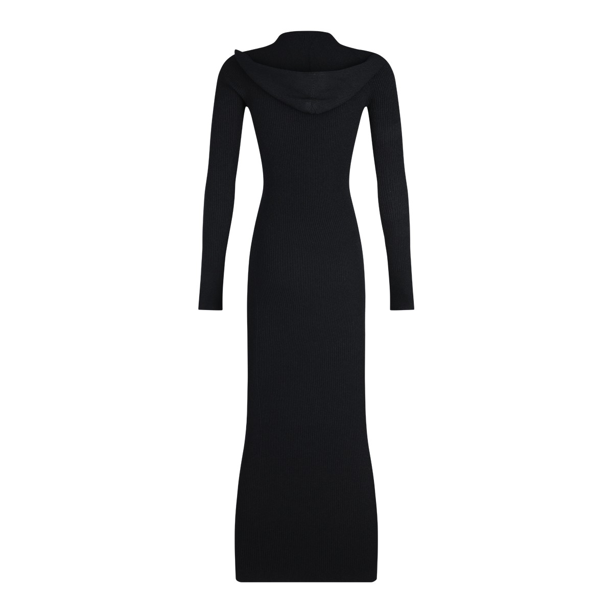 BLACK VISCOSE DRESS BLACK VISCOSE DRESS