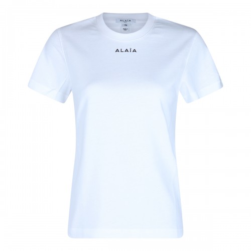 WHITE COTTON T-SHIRT