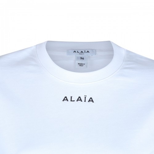 WHITE COTTON T-SHIRT