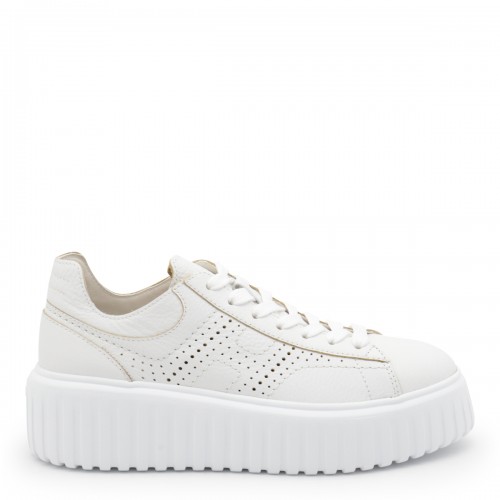 WHITE LEATHER SNEAKERS