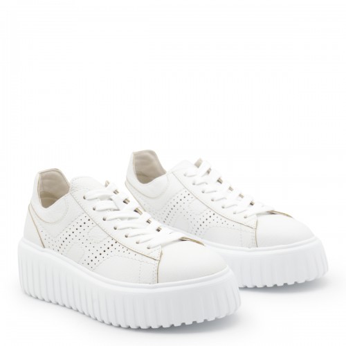 WHITE LEATHER SNEAKERS