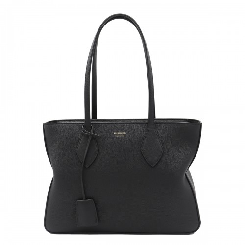 BLACK LEATHER TOTES