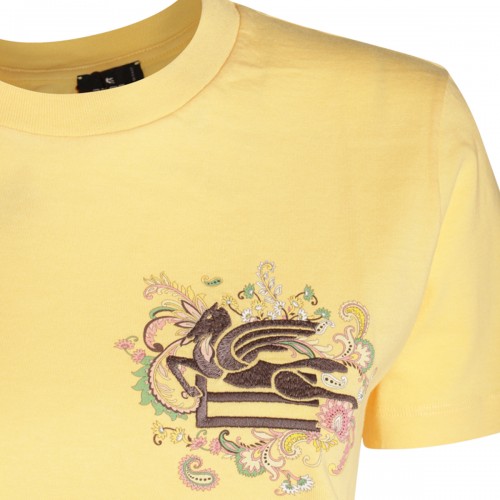 YELLOW COTTON T-SHIRT