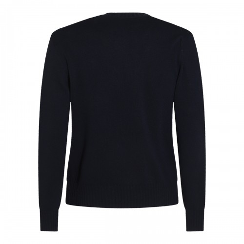 DARK BLUE WOOL KNITWEAR 2