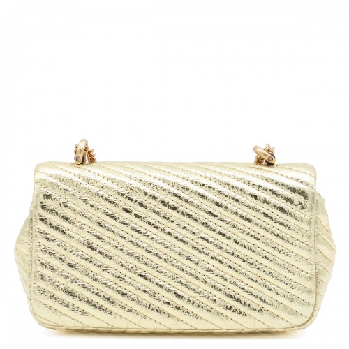 GOLD TONE CROSSBODY BAG