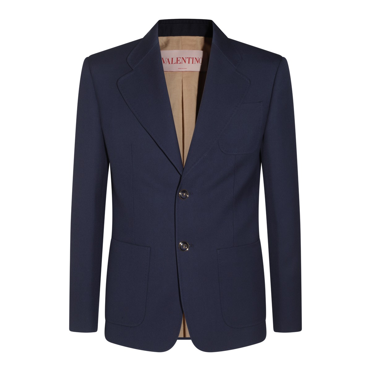 BLUE WOOL BLAZER