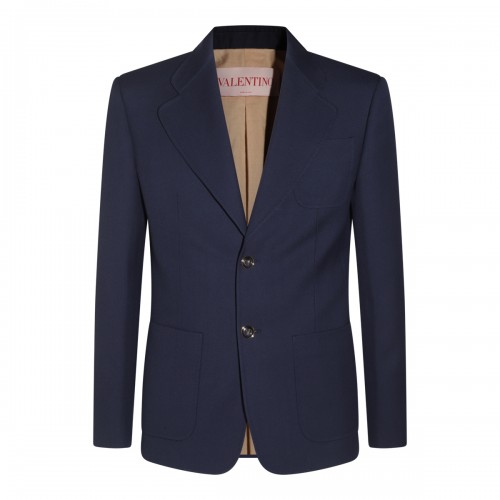 BLUE WOOL BLAZER