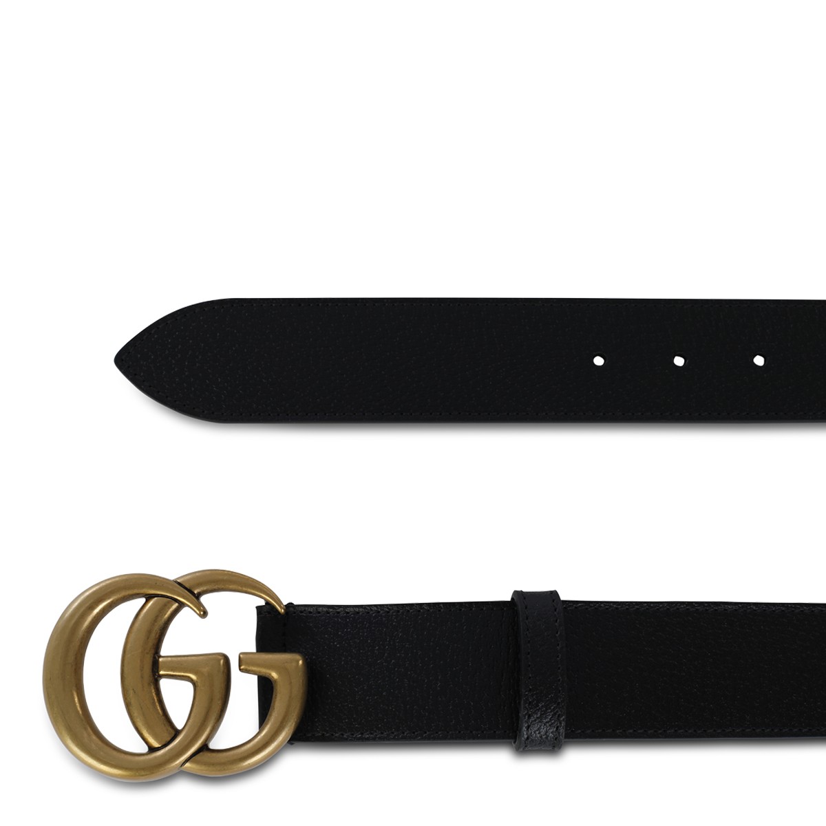 BLACK LEATHER BELT