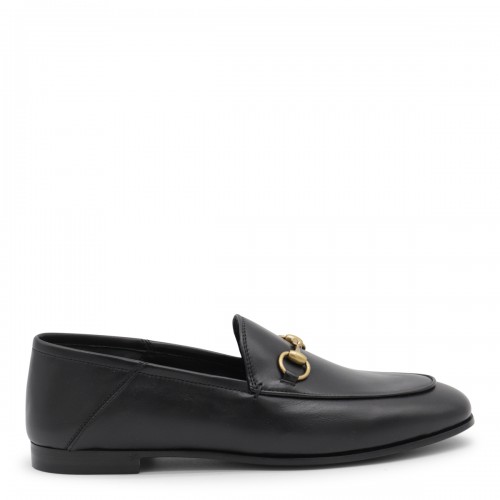 BLACK LEATHER LOAFERS