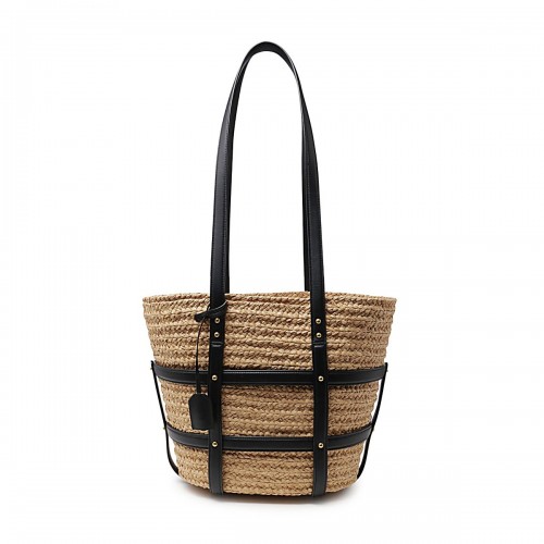 VERSACE★CARAMEL VISCOSE AND SILK BLEND REPEAT SHOULDER BAG CARAMEL VISCOSE AND SILK BLEND REPEAT SHOULDER BAG