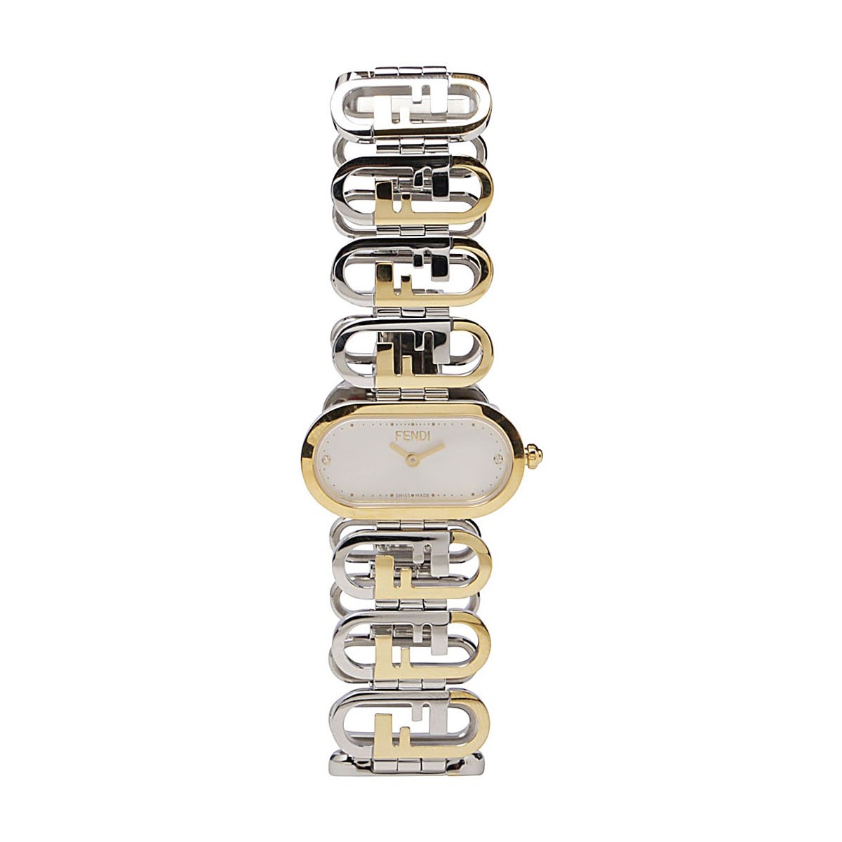 SILVER AND GOLD TONE METAL WATCH