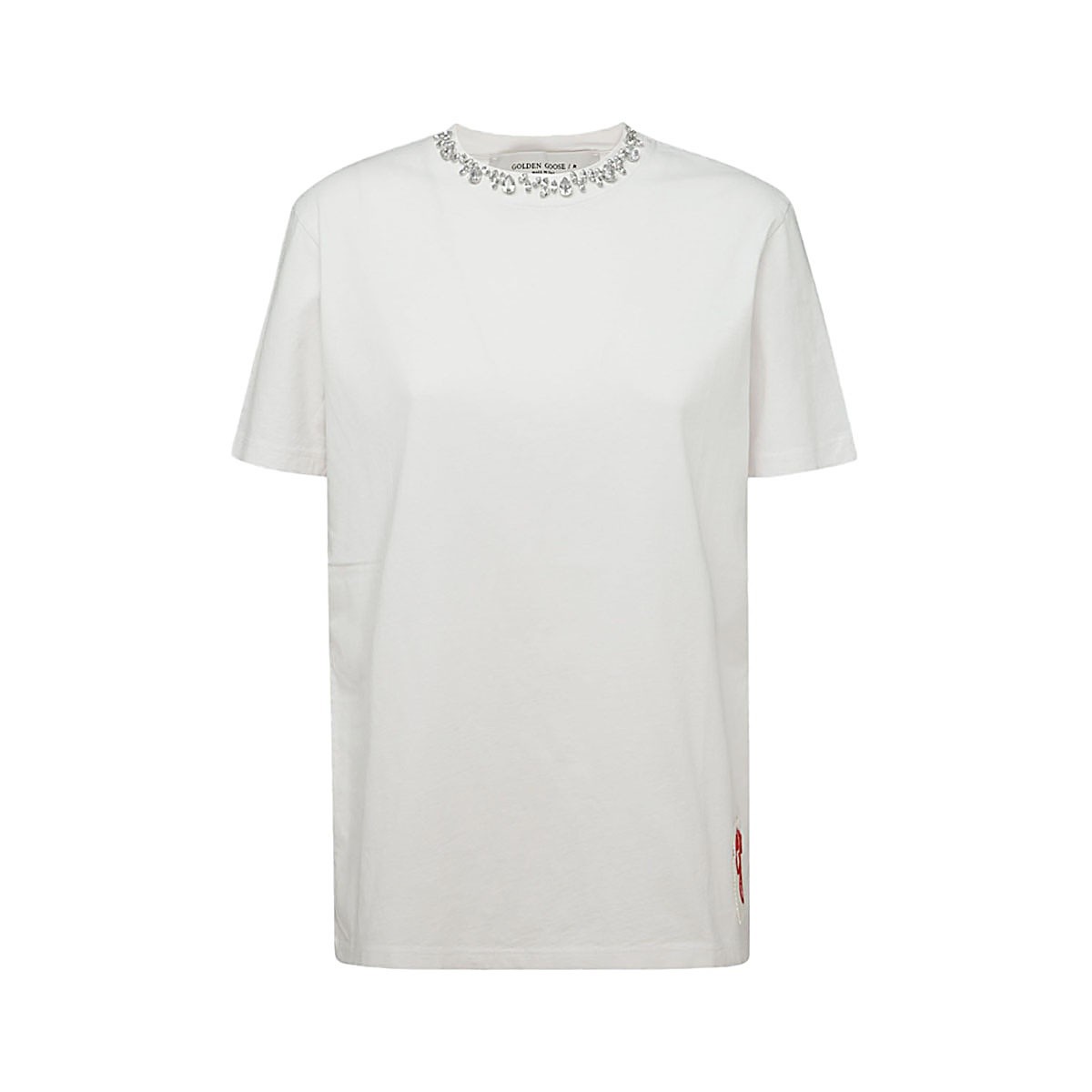 WHITE COTTON T-SHIRT