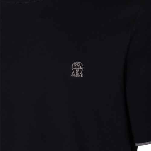 BLACK COTTON T-SHIRT