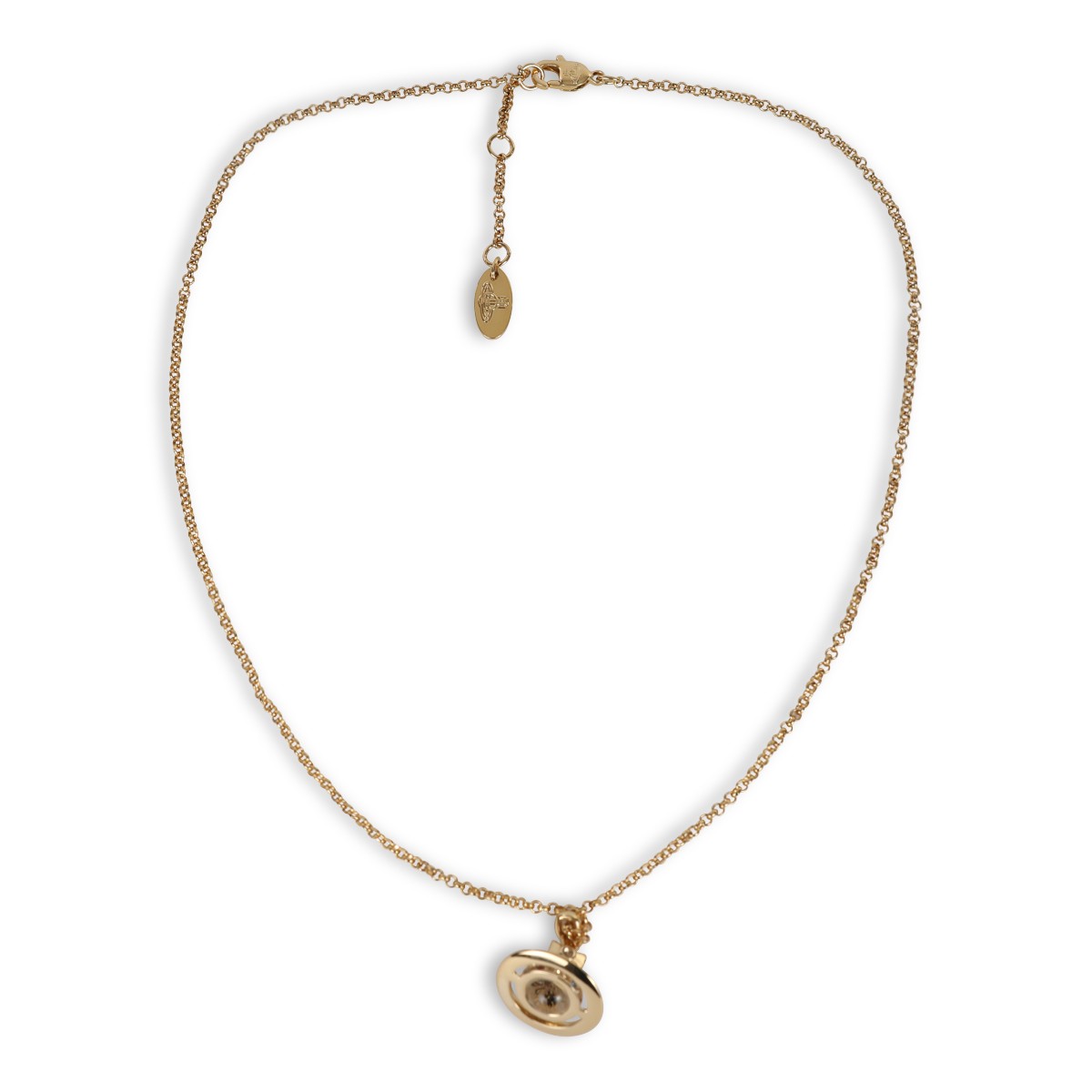 GOLD TONE BRASS NECKLACE