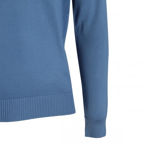 LIGHT BLUE COTTON KNITWEAR