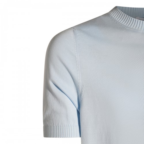 LIGHT BLUE COTTON T-SHIRT