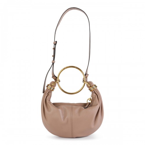 ROSE LEATHER BRACELET HOBO BAG