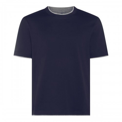 BLUE NAVY COTTON T-SHIRT