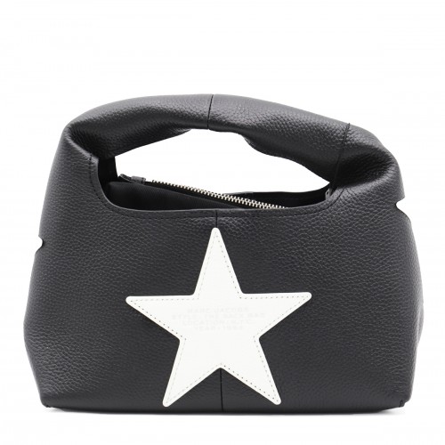 BLACK AND WHITE LEATHER THE MINI TOTE