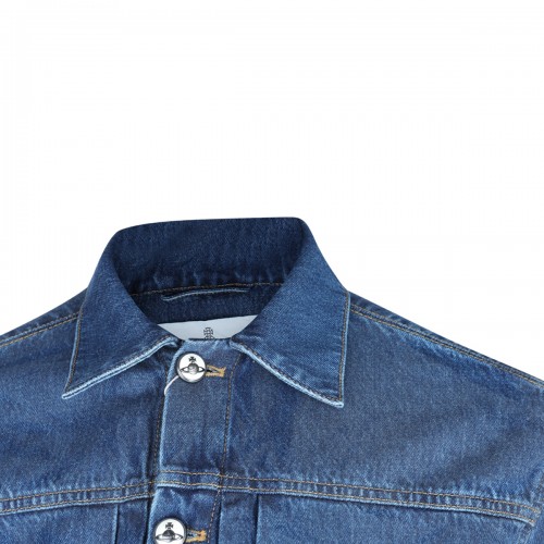 BLUE COTTON DENIM JACKET