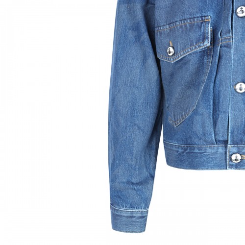 BLUE COTTON DENIM JACKET