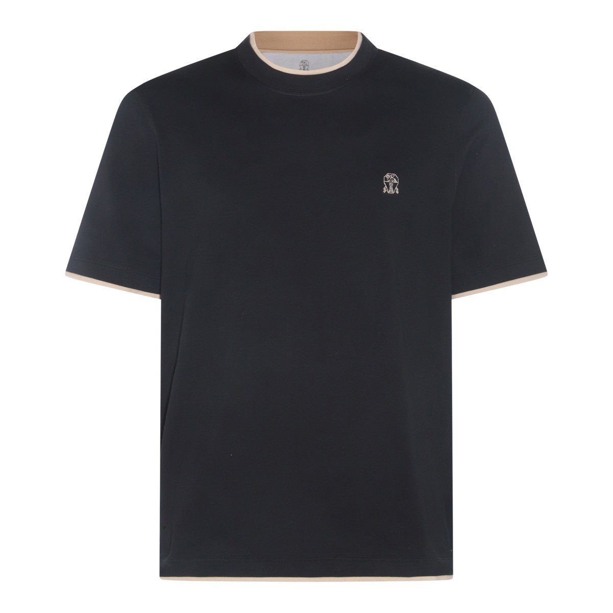 BLACK COTTON T-SHIRT