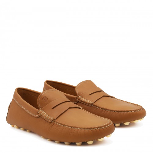 BROWN LEATHER LOAFERS