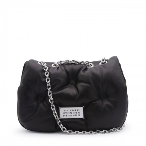 BLACK GLAM SLAM FLAP SHOULDER BAG