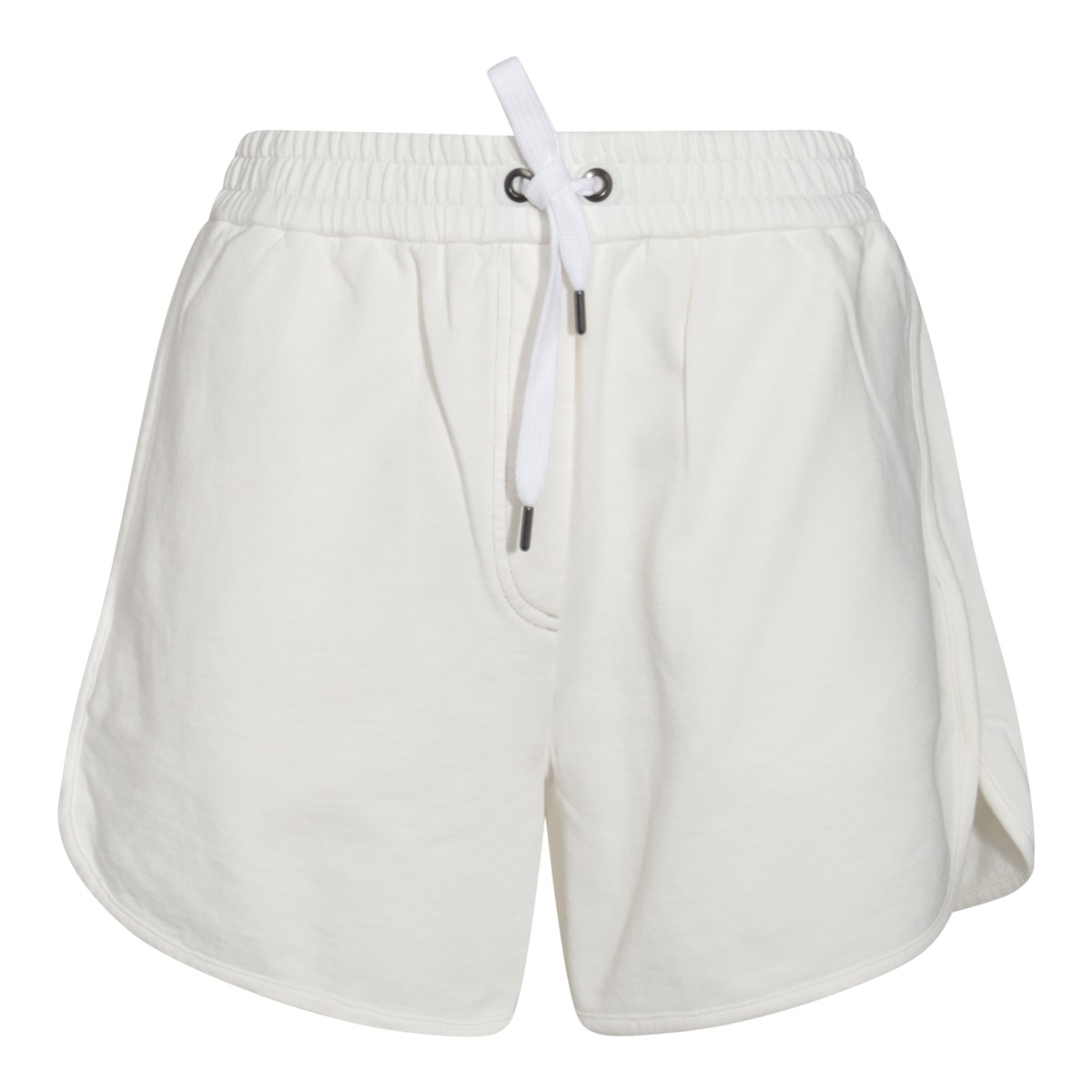 WHITE COTTON SHORTS