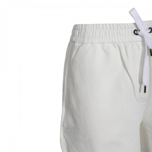 WHITE COTTON SHORTS