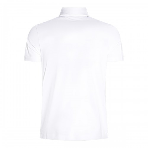 WHITE COTTON POLO SHIRT